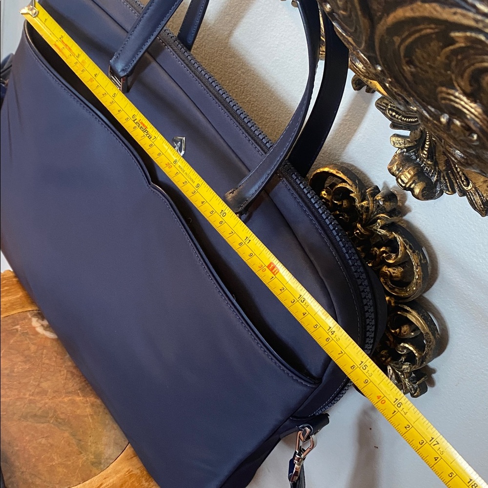 💙♠️KATE SPADE NEW YORK Jae Dark Navy Blue Nylon Laptop Shoulder Bag 💙 - Picture 6 of 15